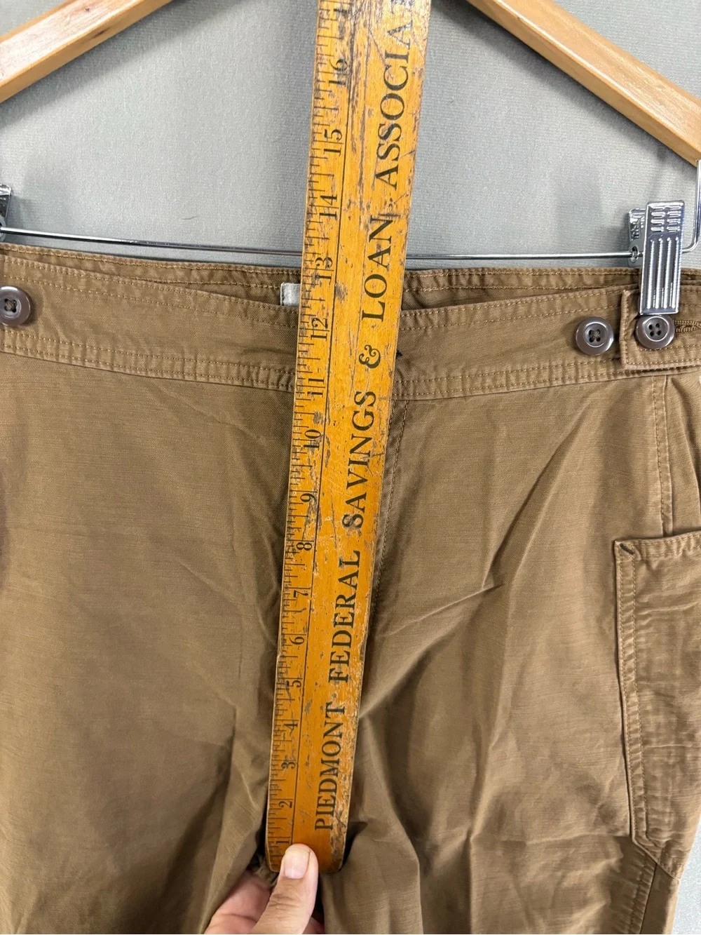 Everlane Linen Blend Fatigue Barrel Military Pants Sz 2 Brown Women High Rise